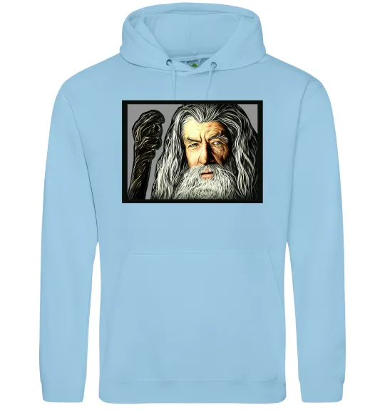 Мужская толстовка (худи) Гендальф Голубой фото