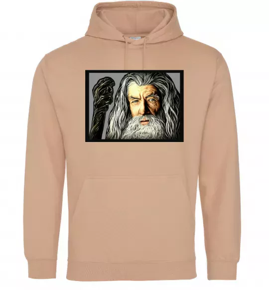 Женская толстовка (худи) Гендальф Песочный фото