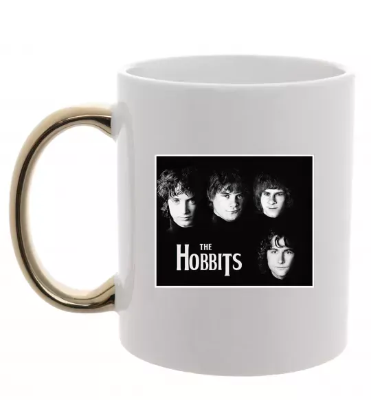 Чашка з кольоровою ручкою The Hobbits Золото фото