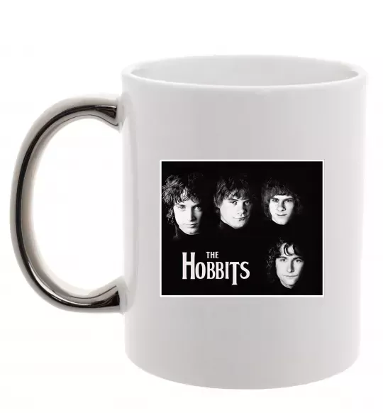 Чашка з кольоровою ручкою The Hobbits Срібло фото