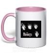 Чашка з кольоровою ручкою The Hobbits Ніжно рожевий фото