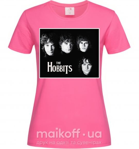 Женская футболка The Hobbits Ярко-розовый фото