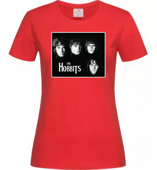 Женская футболка The Hobbits Красный фото