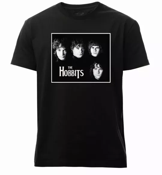 Мужская премиум футболка The Hobbits Черный фото