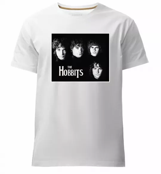 Мужская премиум футболка The Hobbits Белый фото