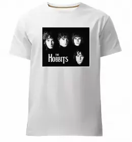 Чоловіча преміум футболка Golum art Білий фото