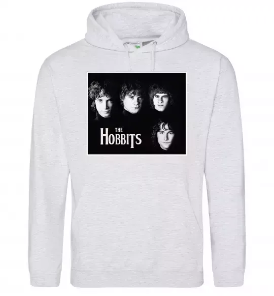 Мужская толстовка (худи) The Hobbits Серый меланж фото