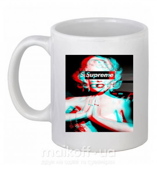 Чашка керамическая Supreme Monro Белый фото