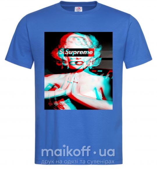 Мужская футболка Supreme Monro Ярко-синий фото