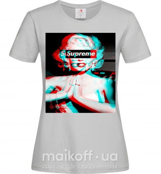 Жіноча футболка Supreme Monro Сірий фото