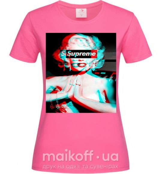 Жіноча футболка Supreme Monro Яскраво-рожевий фото