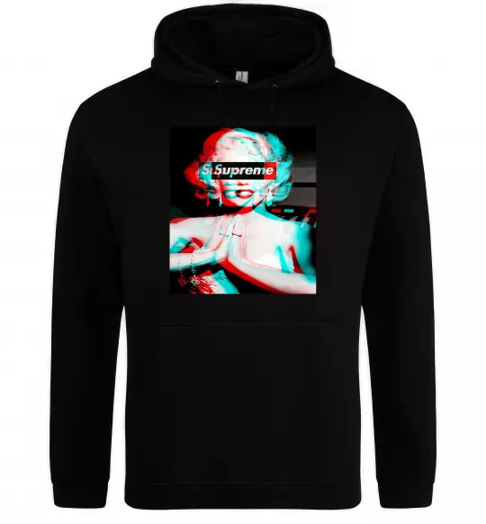 Чоловіча толстовка (худі) Supreme Monro Чорний фото