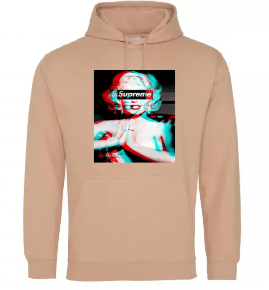 Жіноча толстовка (худі) Supreme Monro Пісочний фото