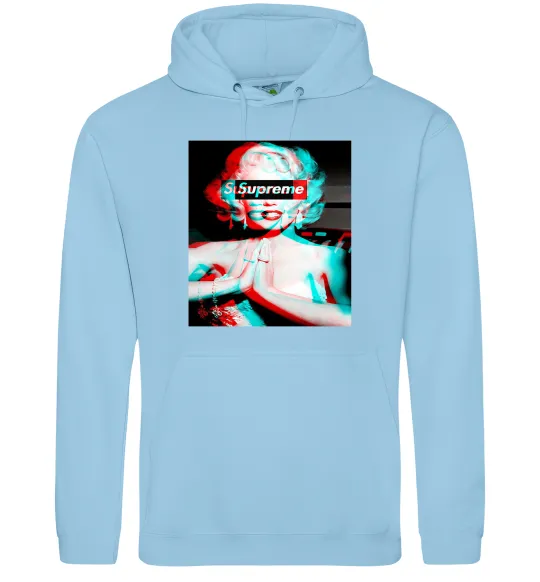 Женская толстовка (худи) Supreme Monro Голубой фото