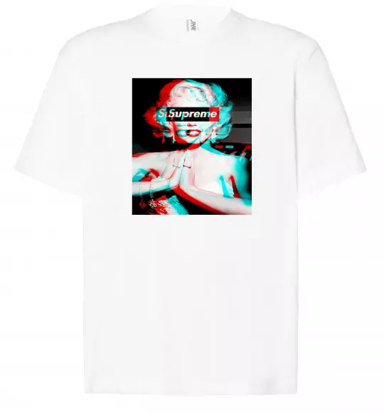 Футболка Оверсайз Supreme Monro Білий фото