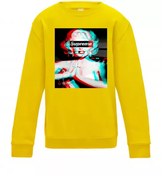 Детский Свитшот Supreme Monro Солнечно желтый фото