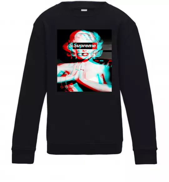 Детский Свитшот Supreme Monro Черный фото