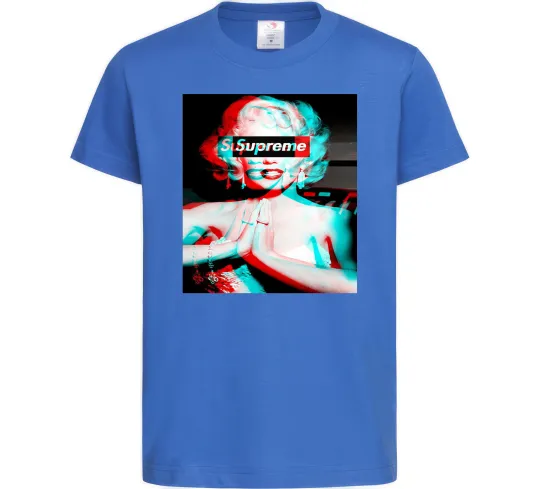 Детская футболка Supreme Monro Ярко-синий фото