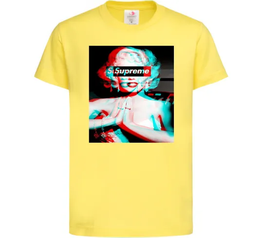 Детская футболка Supreme Monro Лимонный фото