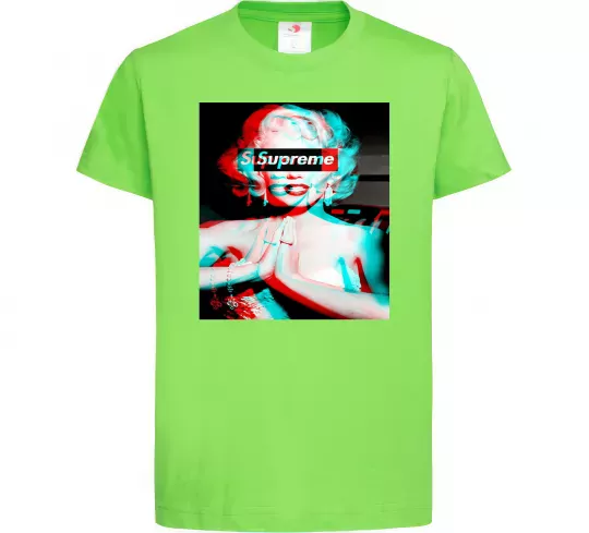 Детская футболка Supreme Monro Лаймовый фото