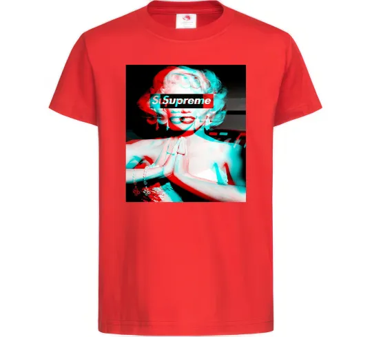 Детская футболка Supreme Monro Красный фото