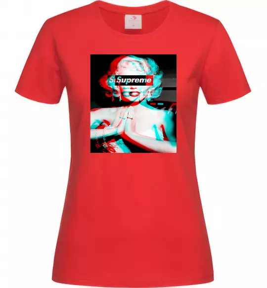 Жіноча футболка Supreme Monro Червоний фото