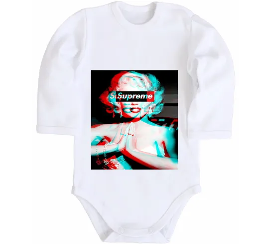Дитячий бодік Supreme Monro Білий фото