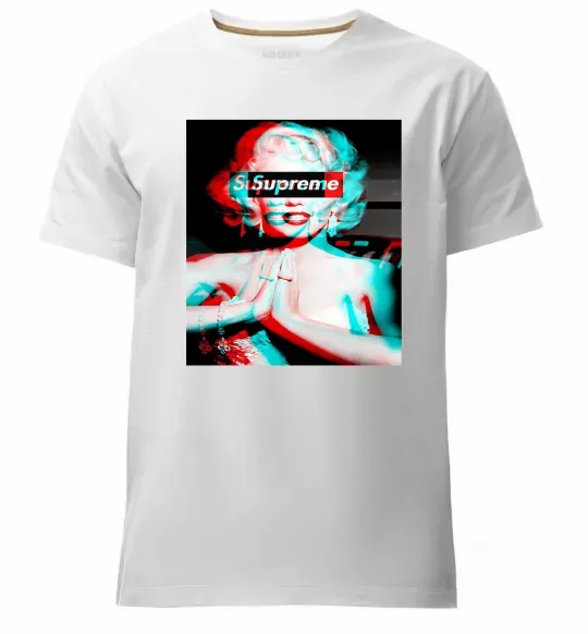 Мужская премиум футболка Supreme Monro Белый фото