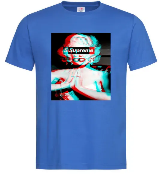 Чоловіча футболка Supreme Monro Яскраво-синій фото