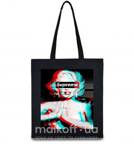 Еко-сумка Supreme Monro Чорний фото