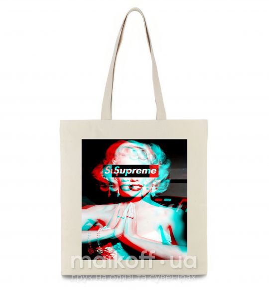 Эко-сумка Supreme Monro Бежевый фото