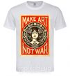 Мужская футболка OBEY Make art not war Белый фото
