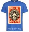 Чоловіча футболка OBEY Make art not war Яскраво-синій фото