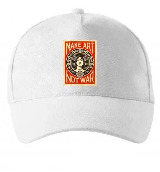Кепка OBEY Make art not war Белый фото