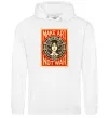 Чоловіча толстовка (худі) OBEY Make art not war Білий фото