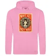 Женская толстовка (худи) OBEY Make art not war Розовый фото