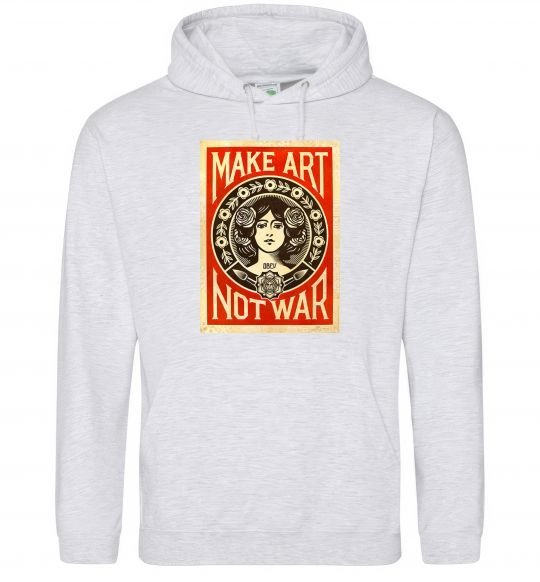 Женская толстовка (худи) OBEY Make art not war — купить в компании