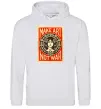 Женская толстовка (худи) OBEY Make art not war Серый меланж фото