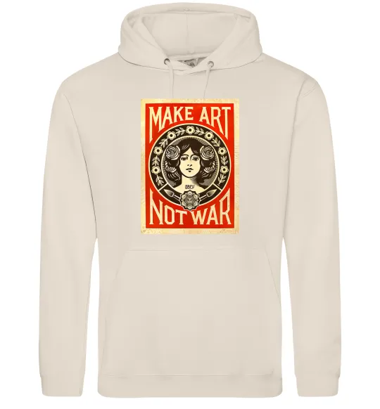 Женская толстовка (худи) OBEY Make art not war Таш фото