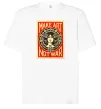 Футболка Оверсайз OBEY Make art not war Белый фото