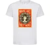 Дитяча футболка OBEY Make art not war Білий Дитяча футболка OBEY Make art not war Білий фото