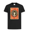 Детская футболка OBEY Make art not war Черный фото