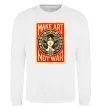 Світшот OBEY Make art not war Білий фото