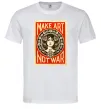 Мужская футболка OBEY Make art not war Белый фото