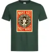 Мужская футболка OBEY Make art not war Темно-зеленый фото