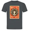 Мужская футболка OBEY Make art not war Графит фото