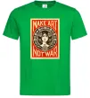 Мужская футболка OBEY Make art not war Зеленый фото