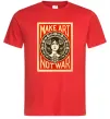 Мужская футболка OBEY Make art not war Красный фото