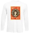 Лонгслів OBEY Make art not war Білий Лонгслів OBEY Make art not war Білий фото
