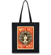 Эко-сумка OBEY Make art not war Черный Эко-сумка OBEY Make art not war Черный фото